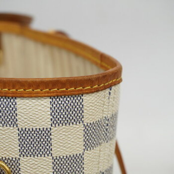 Louis Vuitton Damier Azur Neverfull MM Tote Bag - Picture 9 of 10